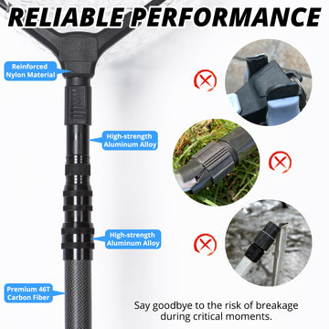 ZOINLIY telescoping handle operation shows adjustable length from 20.8 to 71.6 inches.