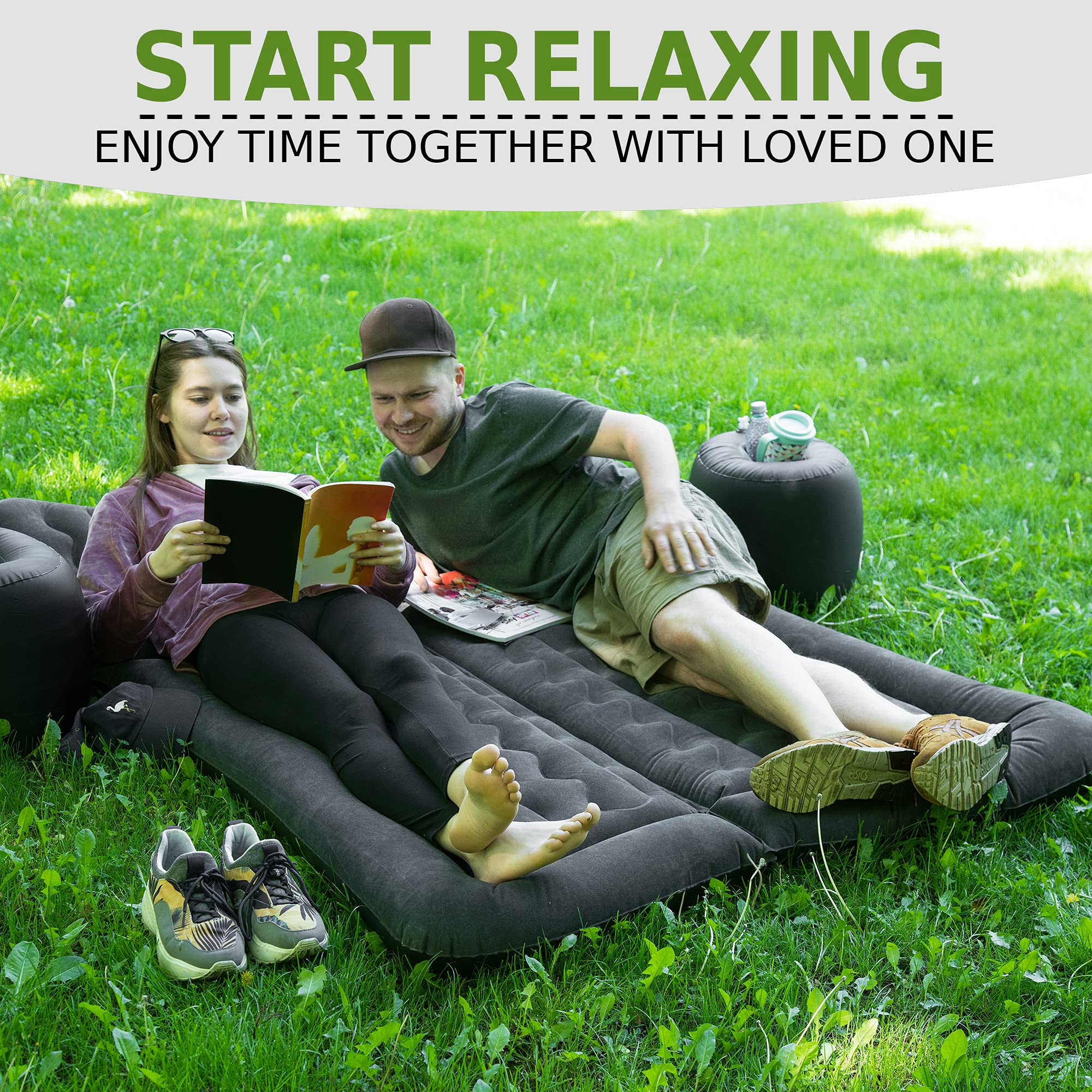 ZONETECH trunk mattress adapts to most seats for stable resting.