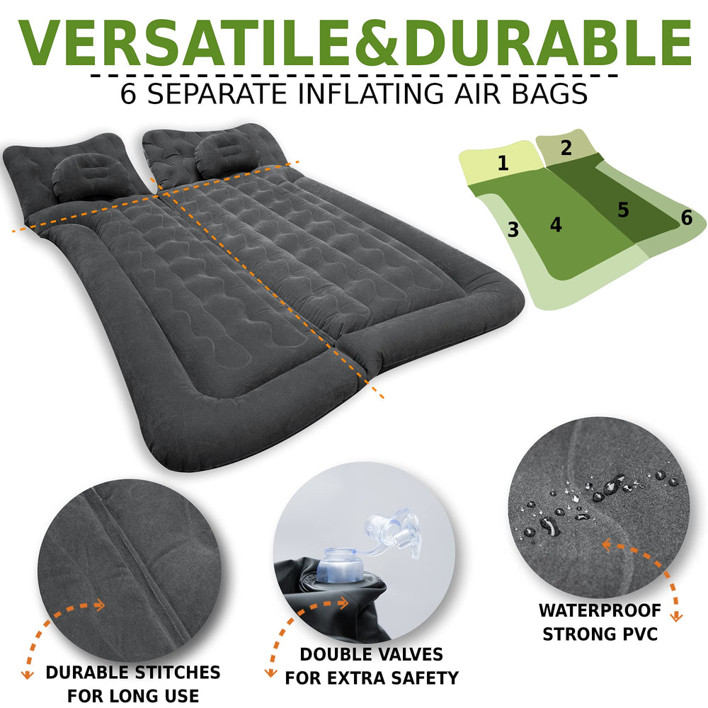 ZONETECH deflate and fold for compact storage in a car trunk.