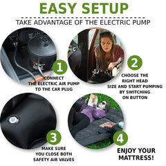 ZONETECH flocked surface mattress provides soft, non-slip comfort in vehicles.