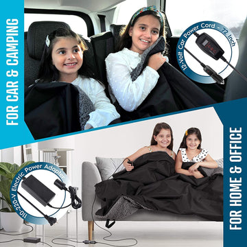 ZONETECH Sherpa fleece blanket close-up in grey shows plush texture for lounging