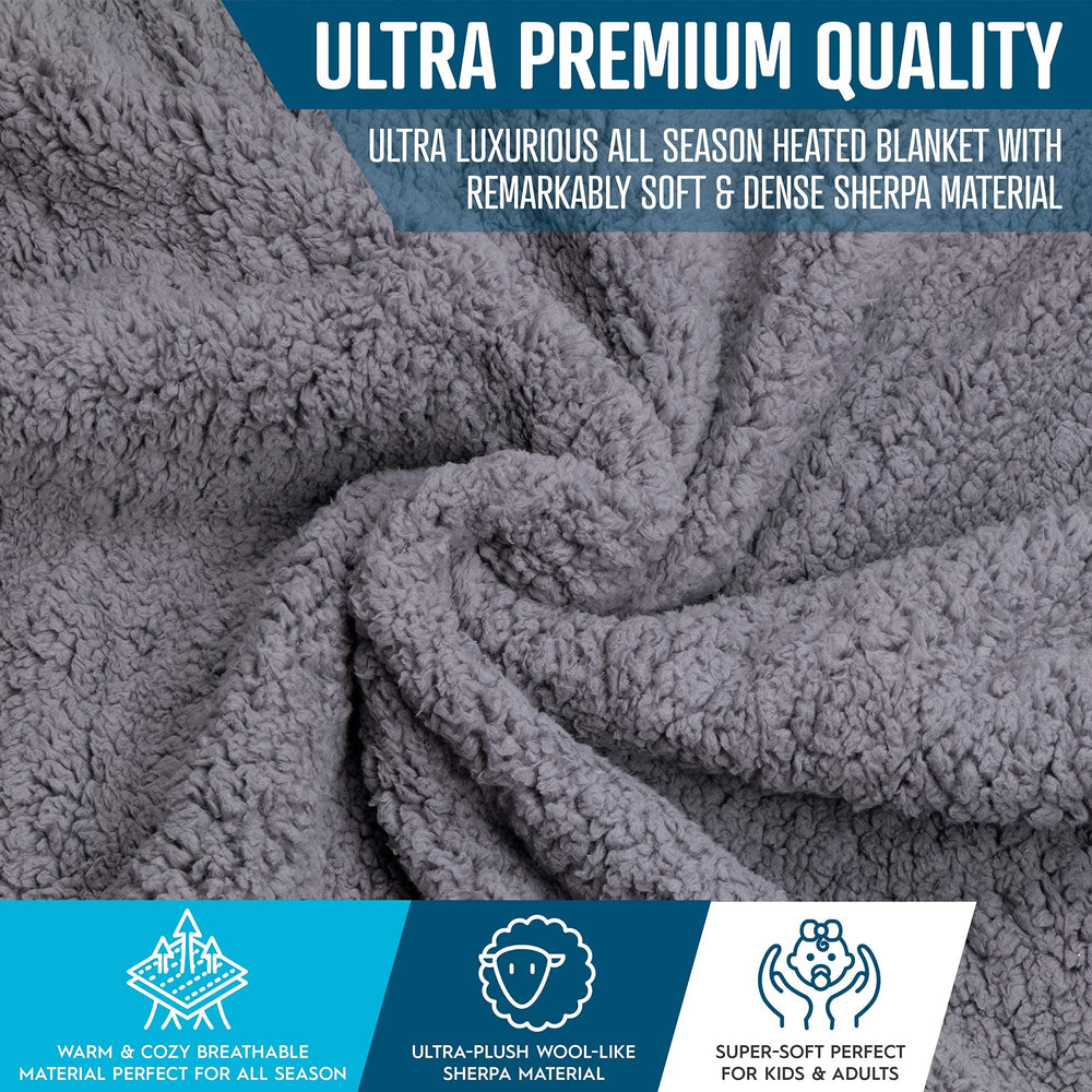 ZONETECH Sherpa fleece blanket on an office chair for added comfort during breaks.