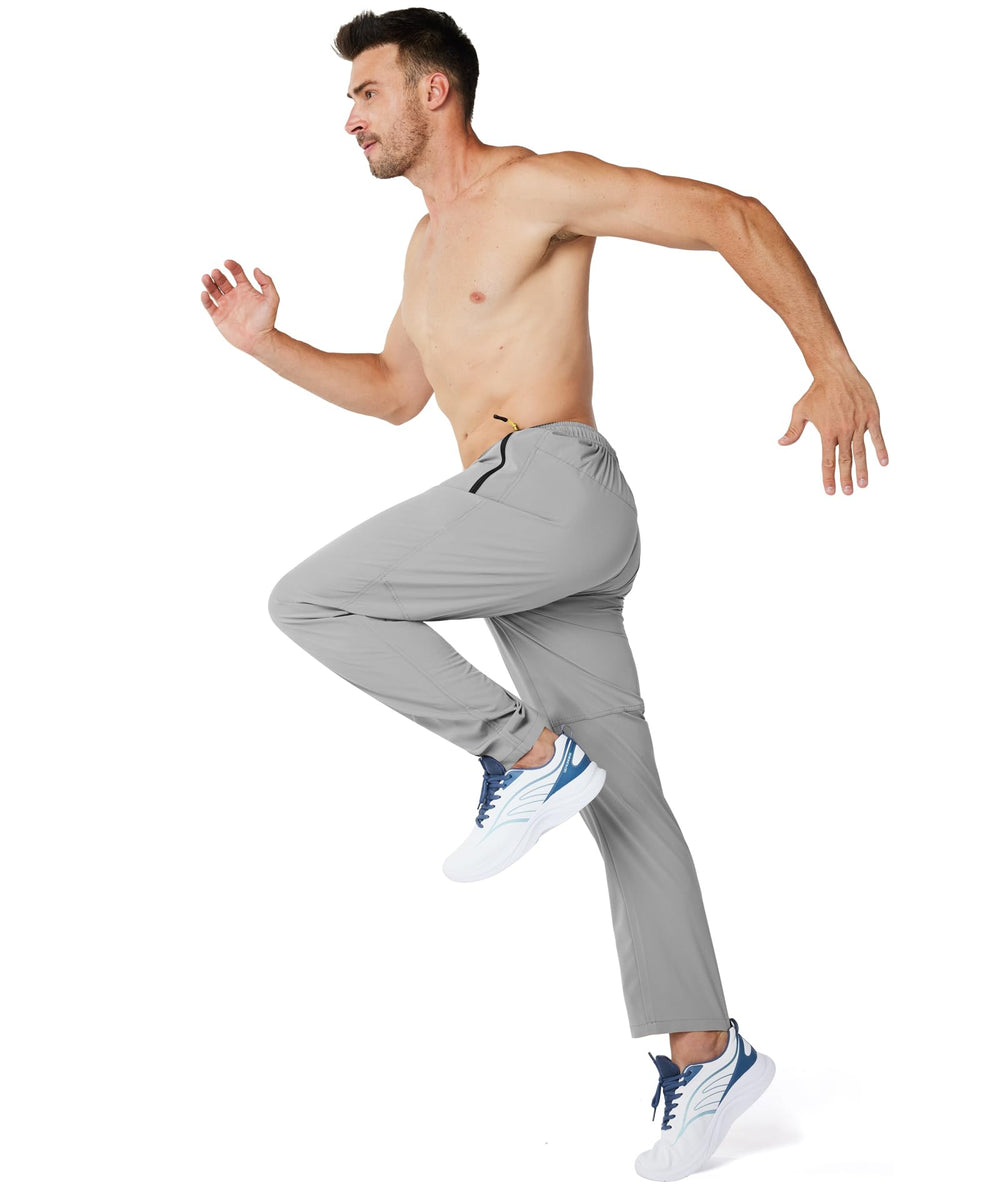 Zoofly men's sweatpants outdoor usage demonstrating versatility for travel and hiking