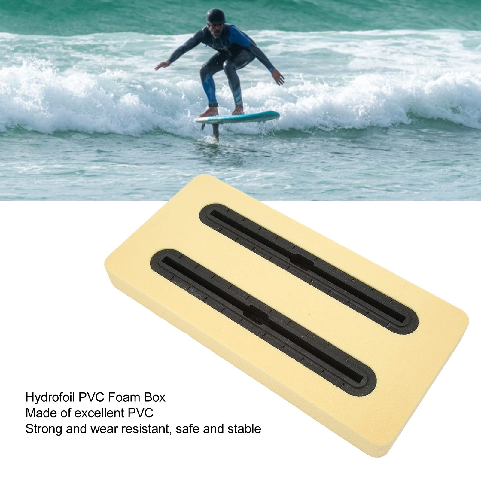 Zooke Hydrofoil Rail Box side view highlights slim profile for easy transport.