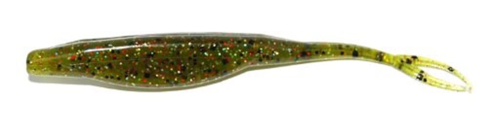Zoom 023-304-SP Salty Super Fluke Bait, green finish, 5-1/4 inch, pack of 10