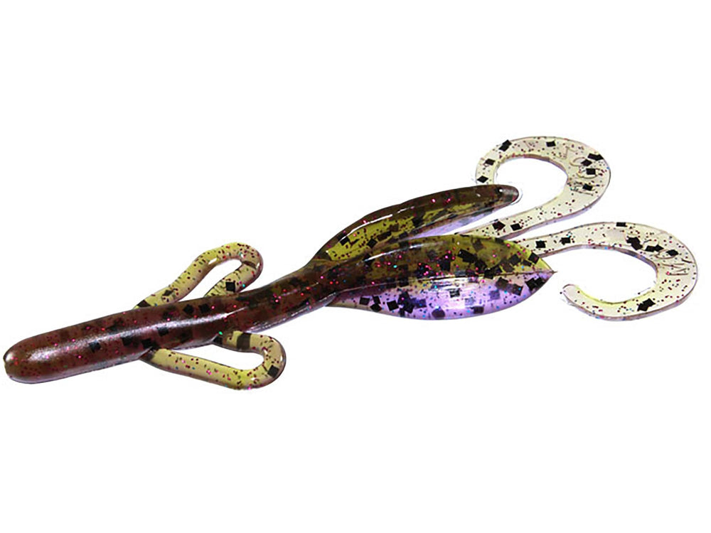 Zoom Baby Brush Hog in Huckleberry, versatile bass lure for cover and weed edges