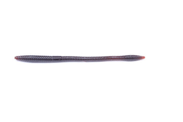 Zoom Bait Trick Worm in black on a finesse rig with subtle wiggle