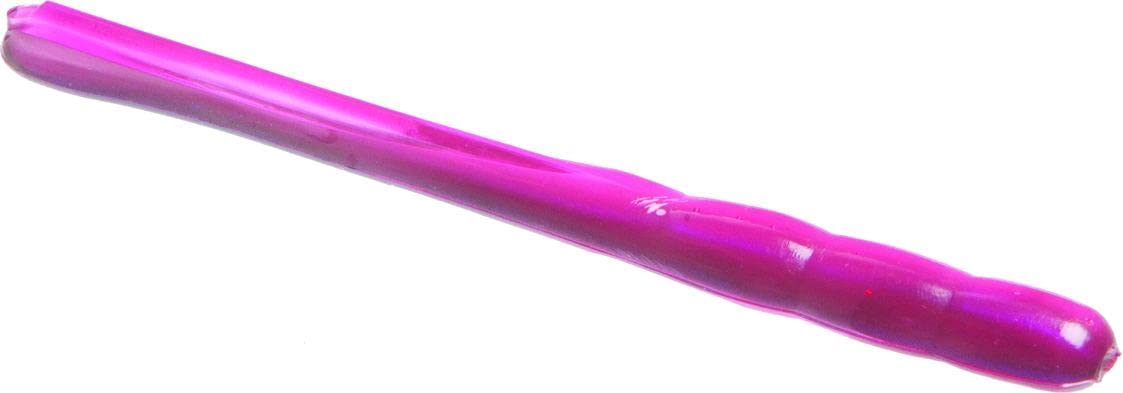 Zoom Bait Z Drop Worm with pink finish, great for finicky bass in various waters.