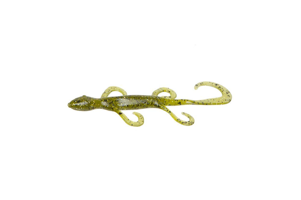 Zoom Bait 6-Inch Lizard in Watermelon Magic – Pack of 9 (soft plastic bass lizards)