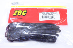 Zoom Bait 8-Inch Big Dead Ringer Blue Fleck—ideal for drop shot or slip sinker rigs.