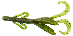 Zoom Bait Brush Hog Green 6-inch bait with lively motion for bass
