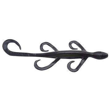 Zoom Bait Company 6-inch Lizard in Black/Blue for bass fishing.