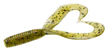 Zoom Bait Creepy Crawler Twin Tail Water Red for jig trailers with lifelike action