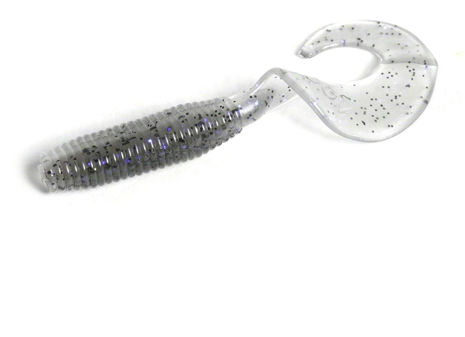 Zoom Bait Fat Albert Curly Tail close-up highlights bass-attracting action