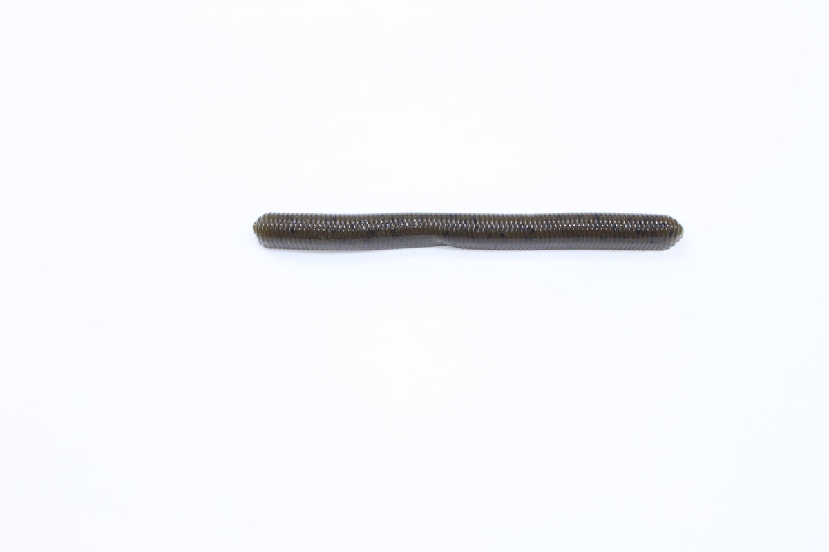 Zoom Bait Fish Doctor bait pack in green pumpkin for bass finesse fishing