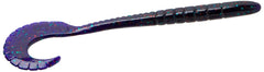 Zoom Bait G Tail Worm, Junebug Red, 6-inch, fluttering tail for enticing strikes