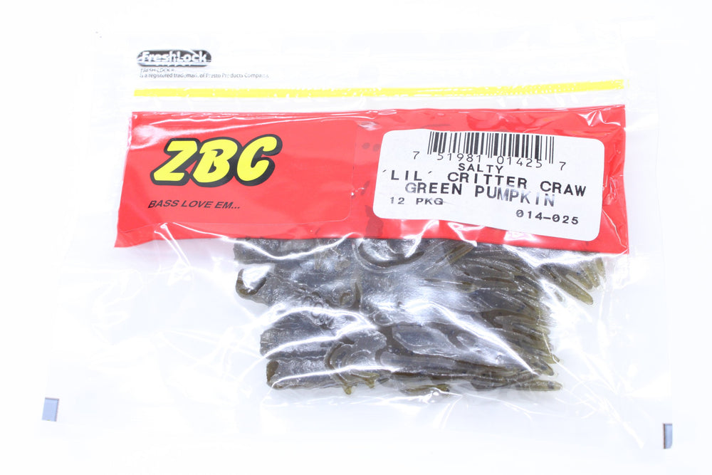 Close-up of legs and antennae on Zoom Bait Lil' Critter Craw for realism.