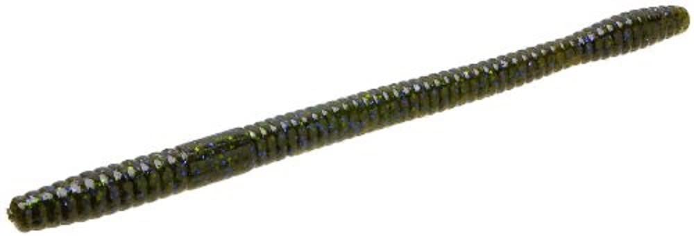 Zoom Bait Magnum Trick Worm Watermelon Candy 7-Inch entices bass with subtle sashaying action.