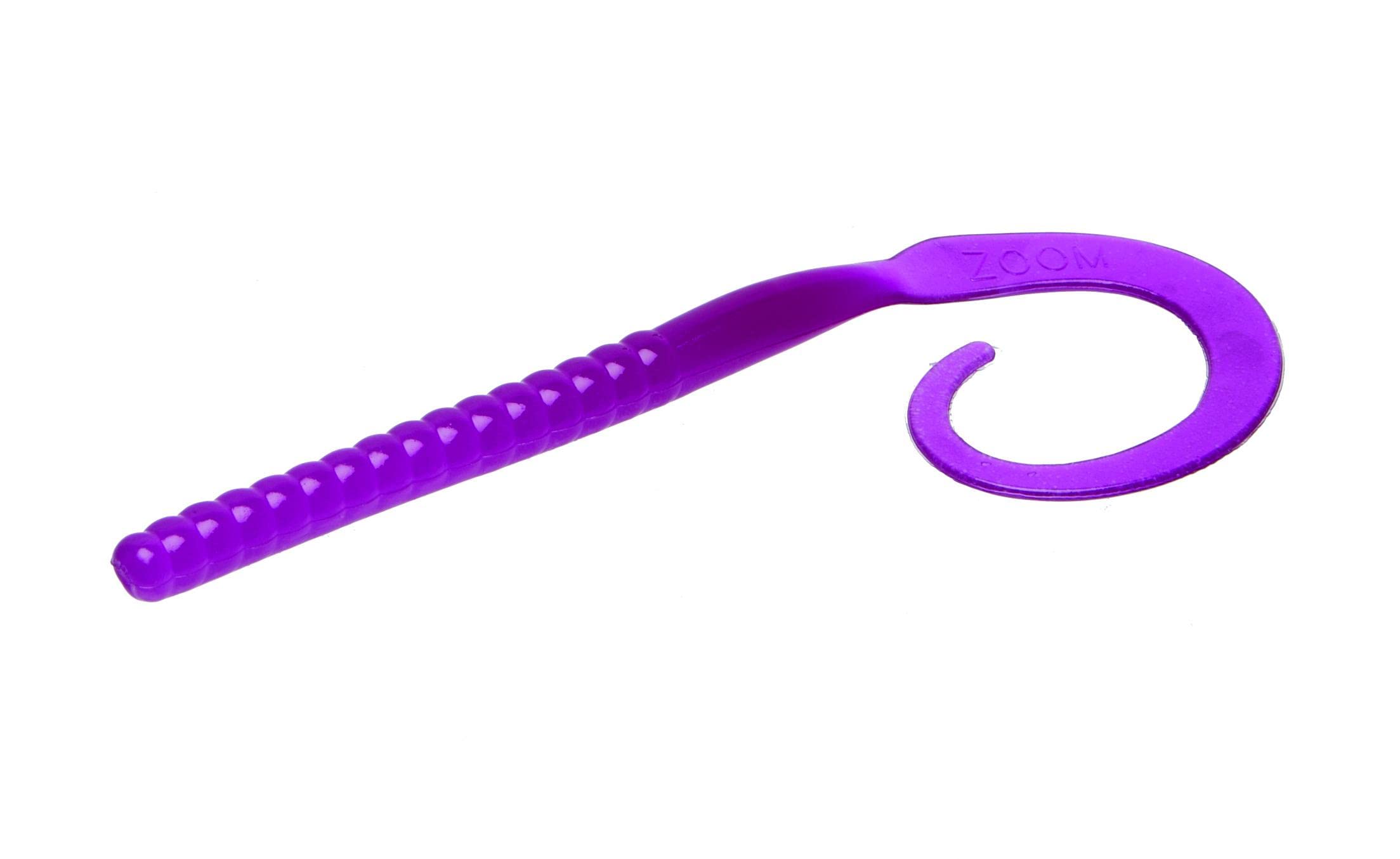 Zoom Bait Ol' Monster Old Purple set of 9 worms ready for bass fishing.