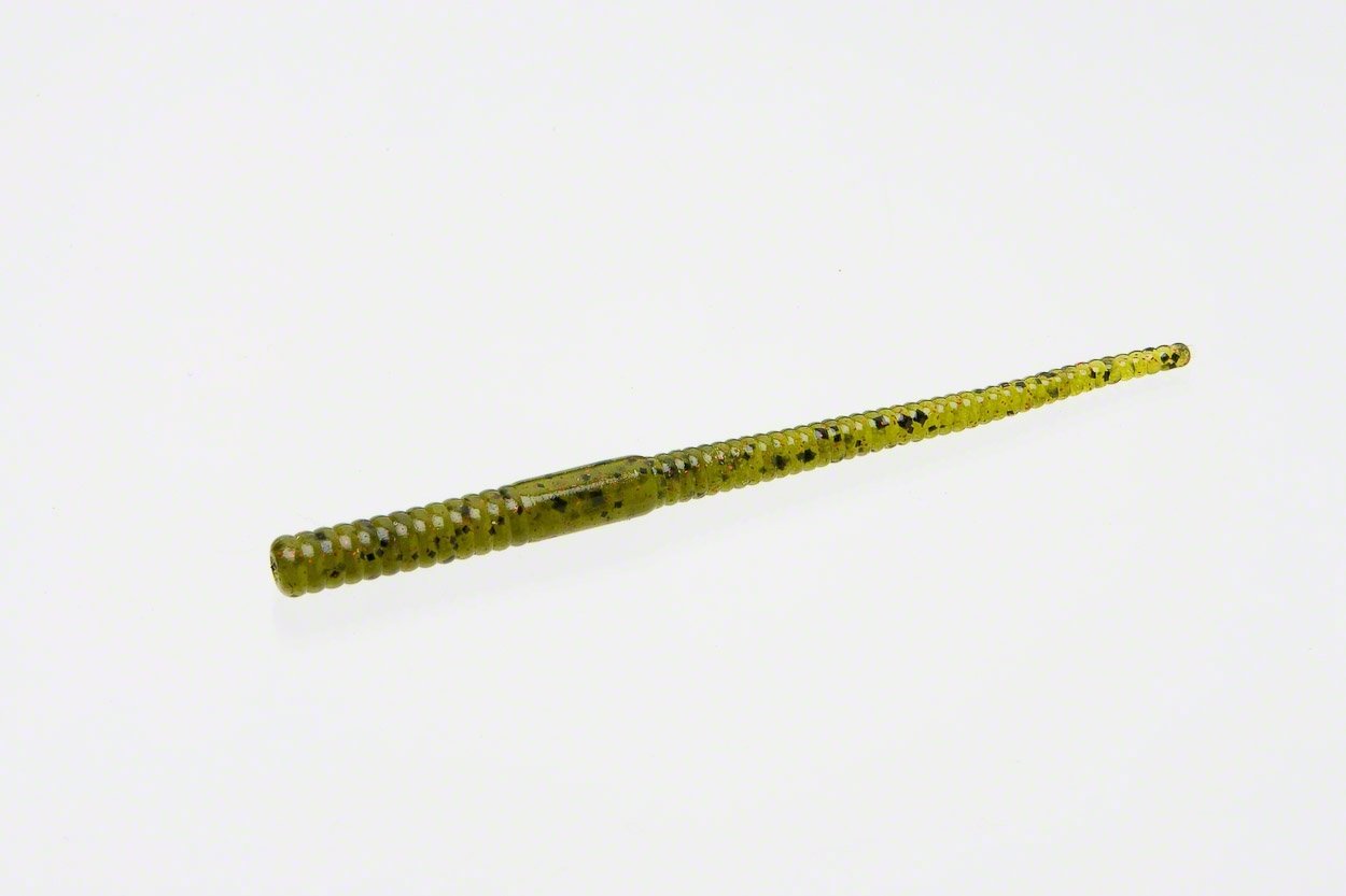 Zoom Bait Shakey Head Worm in watermelon red design with salt impregnation