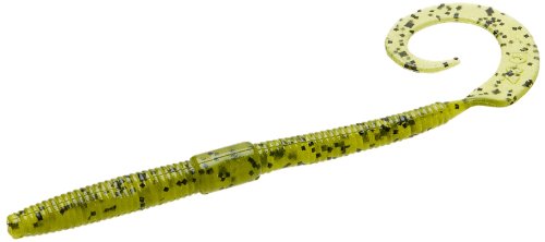 Zoom Bait Shakey Tail Watermelon Seed pack ready for shakey head setups; enticing action and visibility.