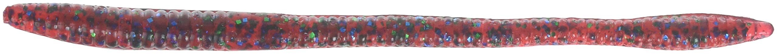 Zoom Bait Trick Worm in plum apple, ideal for stealth shallow-water bass action