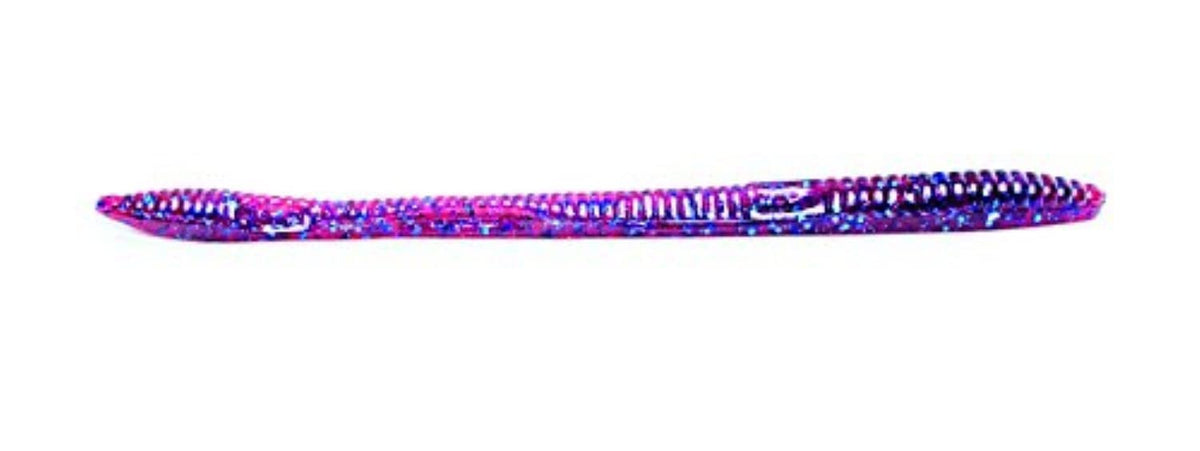 Zoom Bait Trick Worm plum ready for shallow water bass twitch rigs