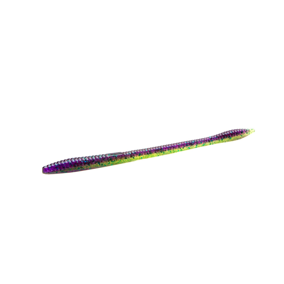 Zoom Bait Trick Worm Sour Grape floats with drop-shot finesse and enhanced action