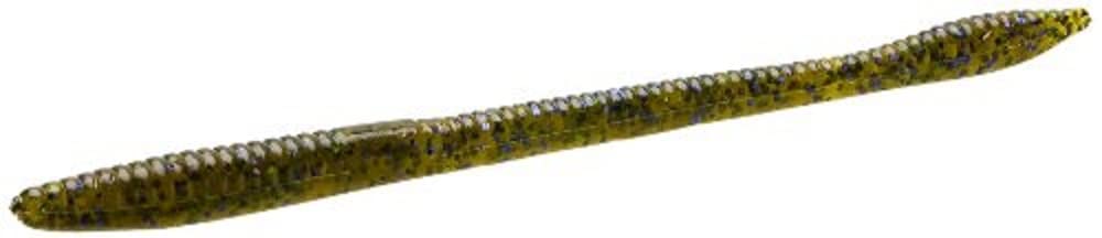 Zoom Bait Trick Worm Watermelon Candy 6.5-inch pack for weightless shallow-water bass fishing