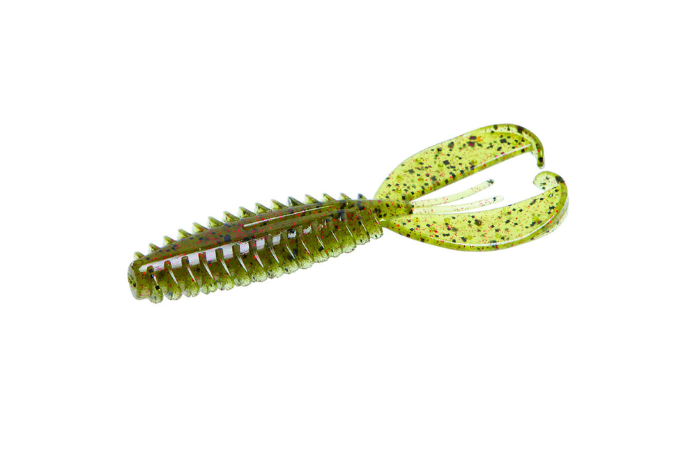Zoom Bait Z-Craw 5in Watermelon Red shows lifelike action for bass fishing