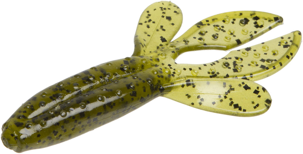 Zoom Bait Z Hog Watermelon Seed 4-inch pack ready for heavy cover fishing.