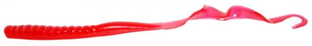 Zoom Bait Zoom Mag II 9in Strawberry worm ideal for bass lure and kicker presentations