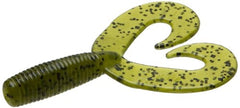 Zoom Fat Albert twin tail bait, Watermelon Seed, 3.5-inch, ideal for bass fishing with dual tails