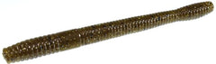 Zoom Magnum Finesse Worm in Green Pumpkin Magic for precise freshwater fishing presentations.