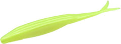 Zoom Magnum Super Fluke 7in baitfish imitator in Chartreuse Pearl, ideal for versatile bass retrieves