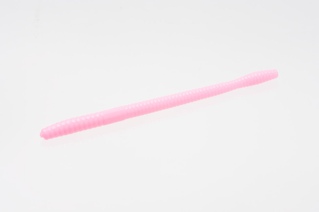 Zoom Magnum Trick Worm in Bubble Gum, 7-inch, ideal for bass fishing and strong hook engagement