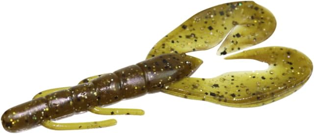Zoom Super Speed Craw 4in Green Pumpkin Magic with lifelike action for bass