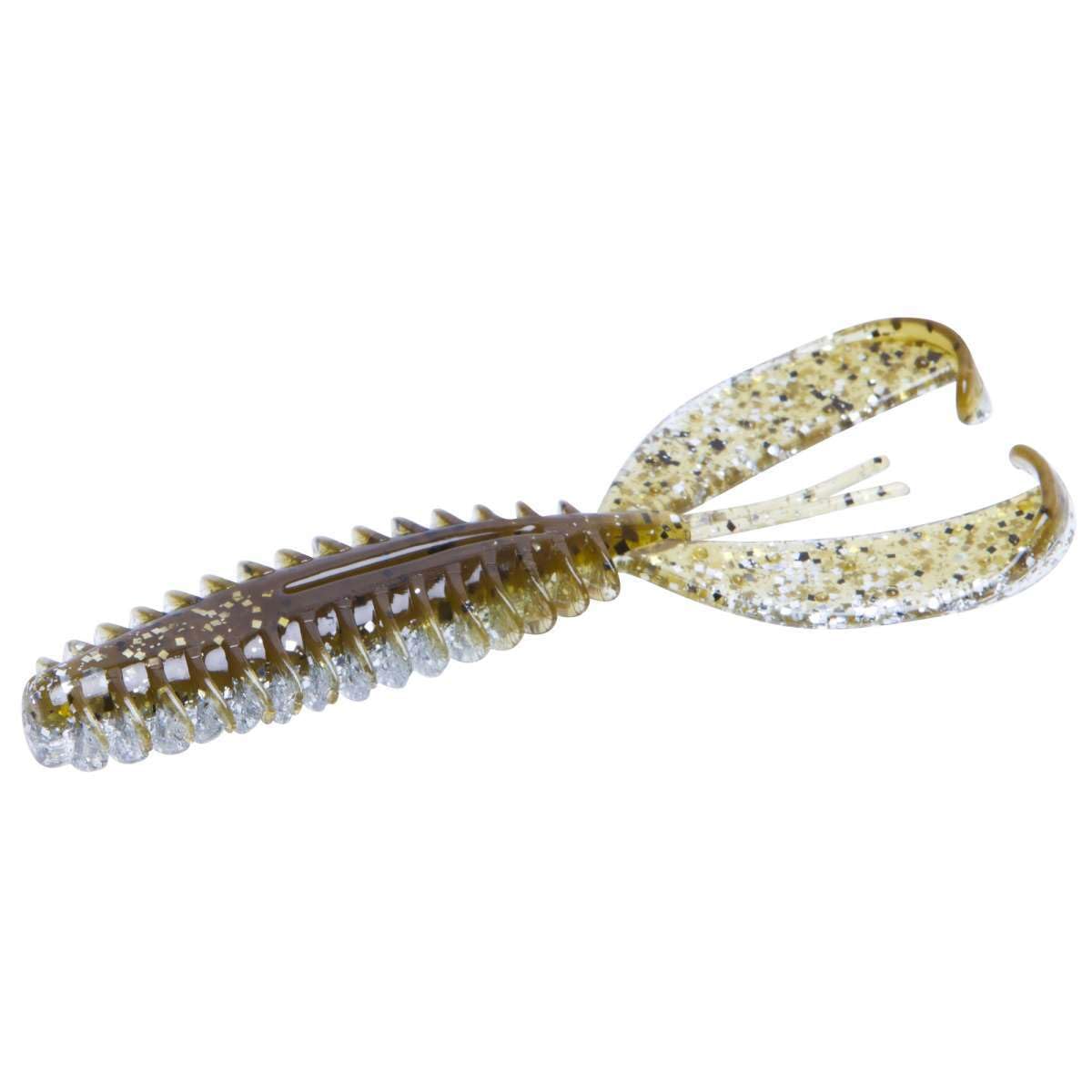 Zoom Z-Craw Chartreuse Pearl 4.5in claws in motion for lifelike crawfish action.