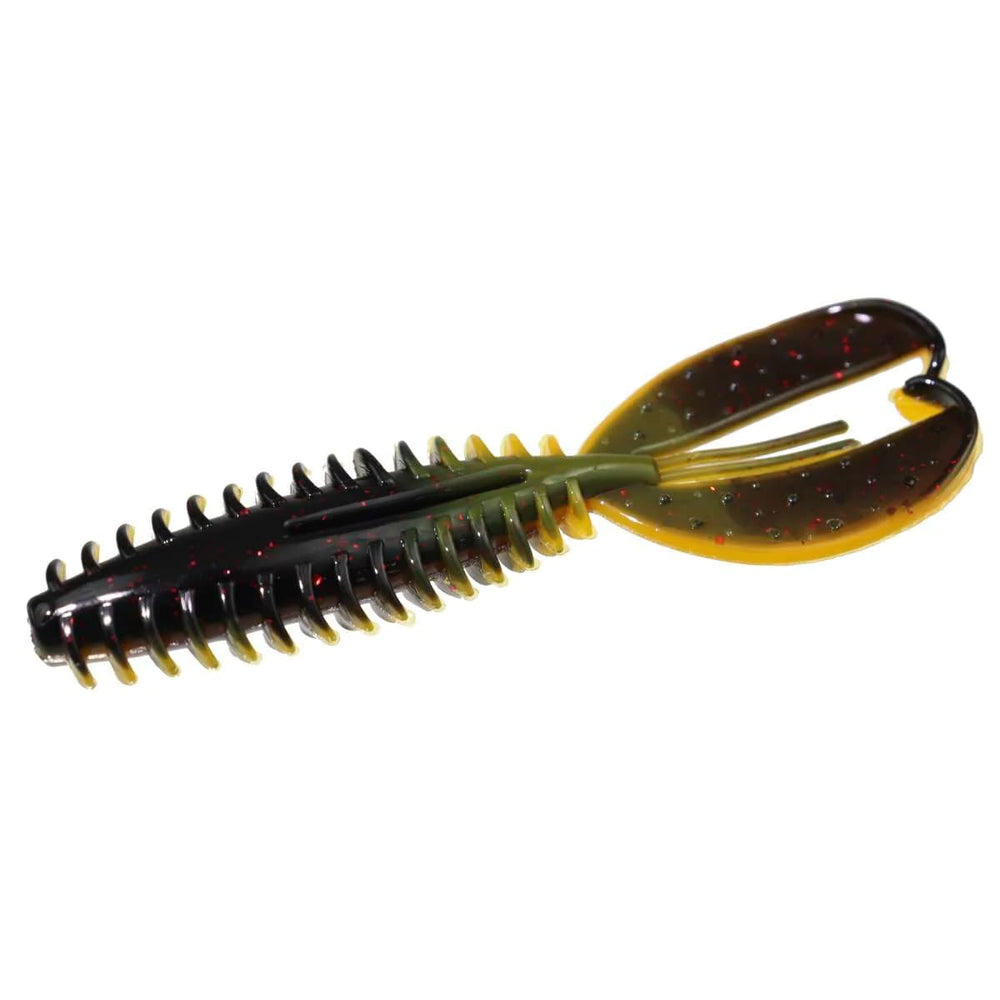 Zoom Z-Craw El Diablo Jr. 3.5in shows elongated body with forward ribs for lifelike movement.