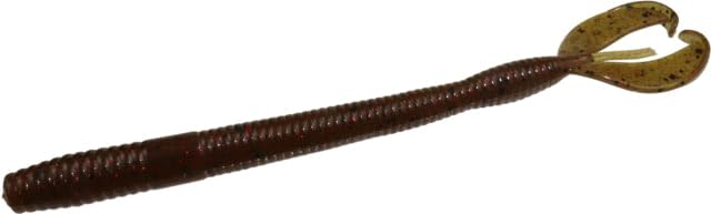 Zoom Z Craw Worm in Green Pumpkin Red for versatile bass fishing and realistic crawdad action.