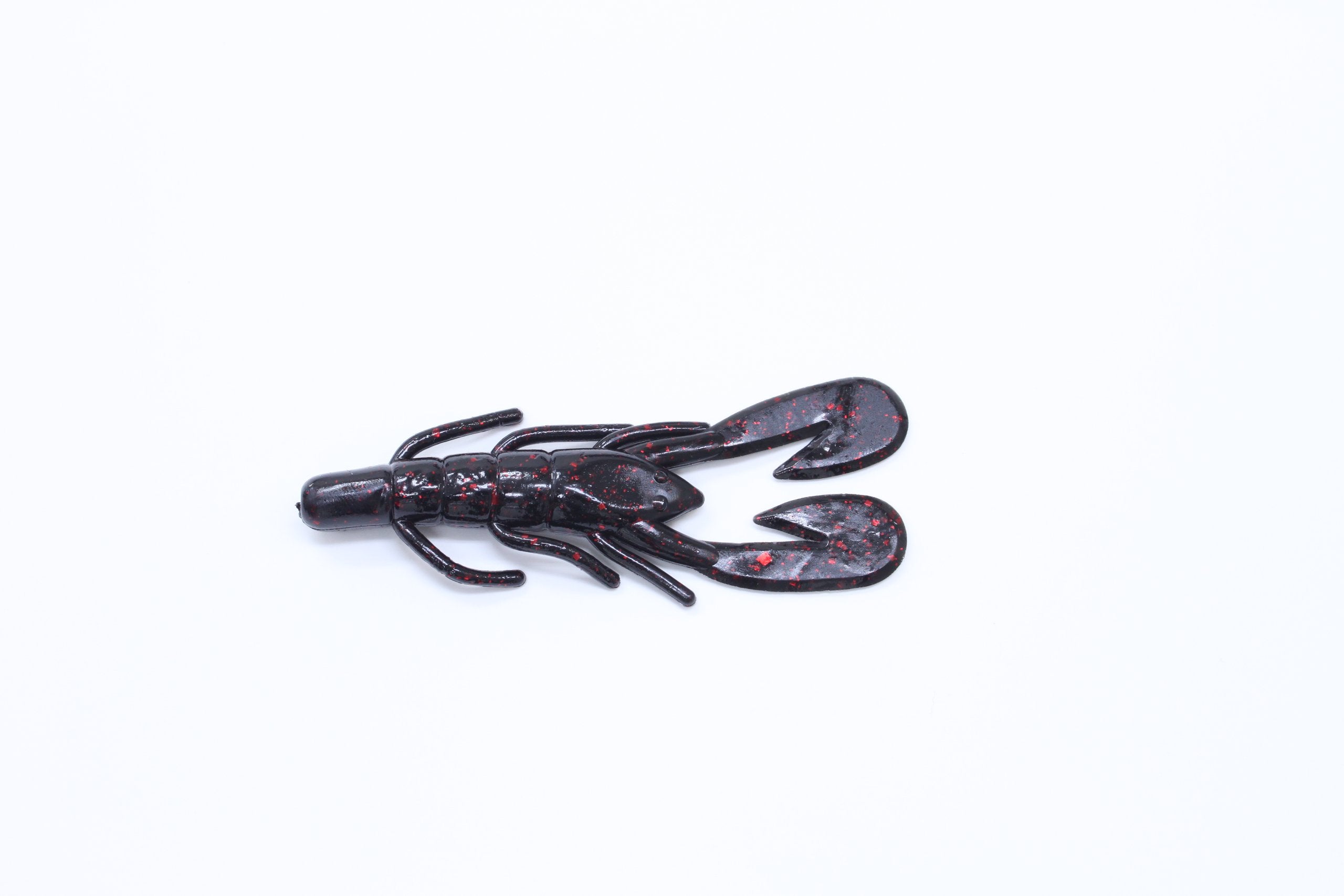 Zoom Bait Zoom UltraVibe Speed Craw 12-pack in Black Red Glitter ready for versatile rigging and chatterbait use.