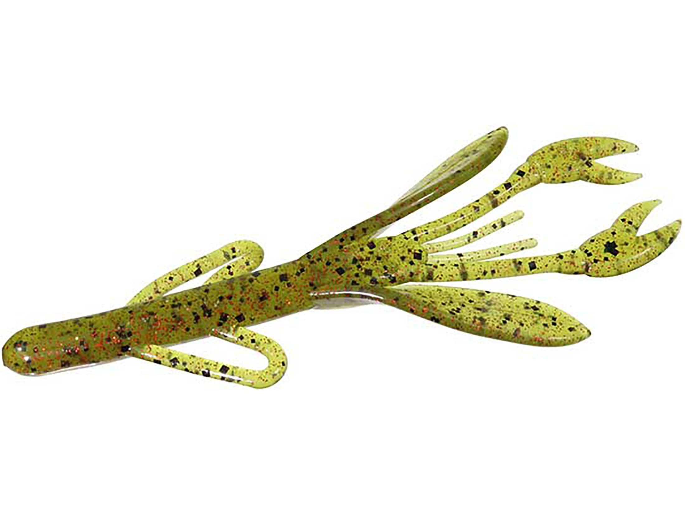 Zoom Bait Zoom Baby Brush Craw 4-inch Watermelon Red, adds bulk and enticing action for bass
