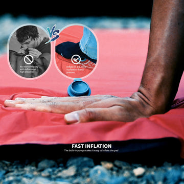 ZOOOBELIVES Airlite1901 built-in pillow enhances head support for restful camping sleep.