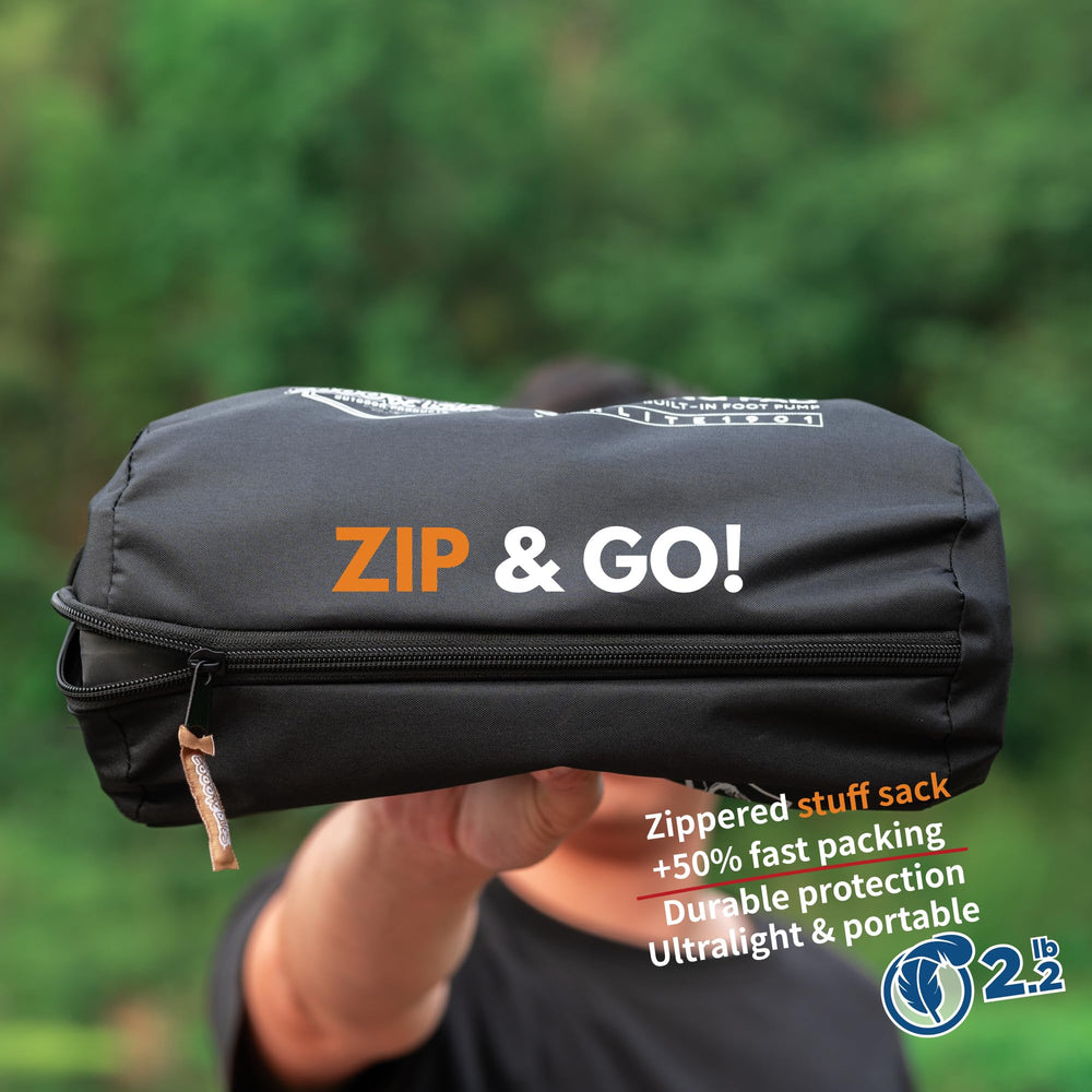 ZOOOBELIVES Airlite1901-waterproof-surface enables versatile use by lakeside or campsite