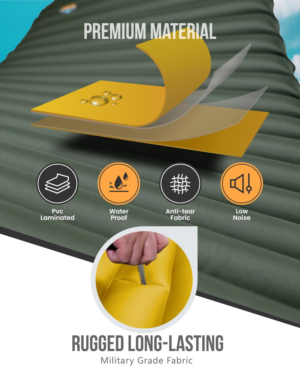 ZOOOBELIVES Airlive2000P gear setup shows tent or car camping versatility.