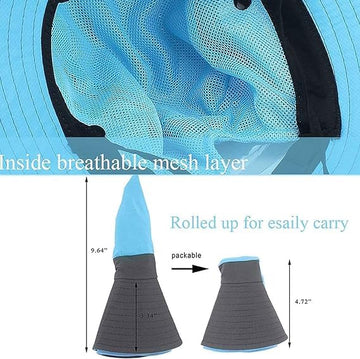 ZOORON safari hat pony-tail-hole-design enables easy ponytail styling