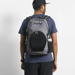 Zoot Ultra Tri Backpack back panel breathes and supports during long workouts.