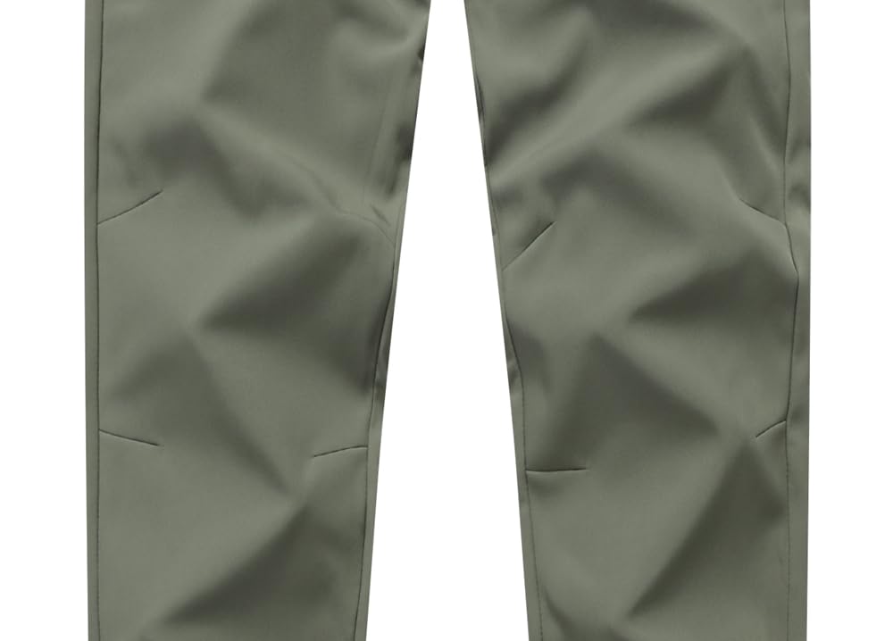 ZooYung olive-green joggers with drawstring waist for adjustable comfort and pockets