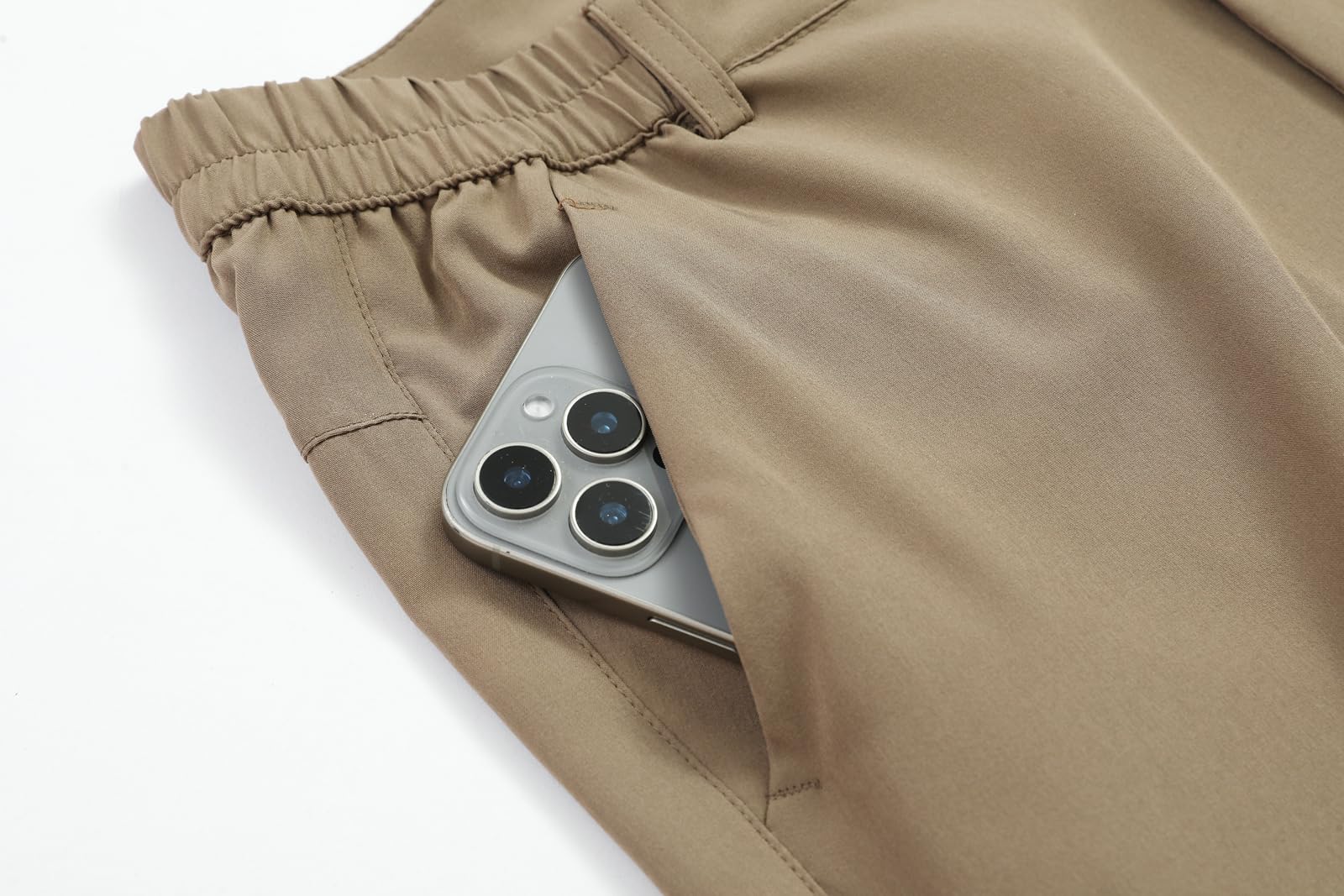 ZooYung convertible pants highlight lightweight fabric ideal for travel and outdoor activity.