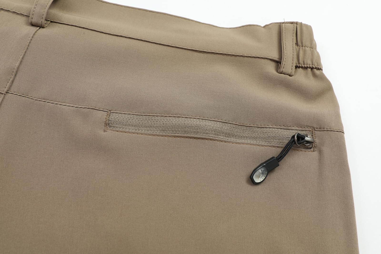 ZooYung travel-ready hiking pants on a day trip blending city and trail.
